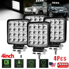 4Pack 4" Inch LED Work Light Pods Spot Off Road ATV Truck Reverse Fog Lights 3"