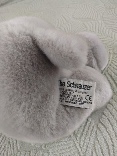 Der Schnauzer Welpe Hund Plüschtier 11 Zoll grau Stofftier #4383 Russ Berrie - Bild 8 von 8