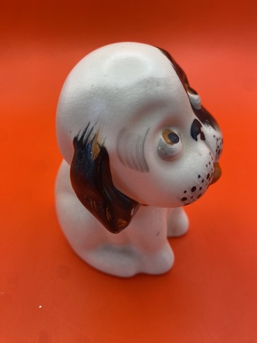 Crown Devon" Bongo" Black And White Puppy Vintage 1930 - Picture 3 of 12