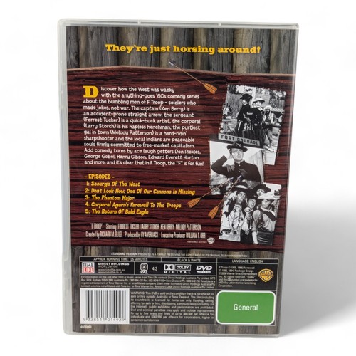 F Troop - Scourge Of The West Forrest Tucker Region 4 PAL DVD - Picture 2 of 4