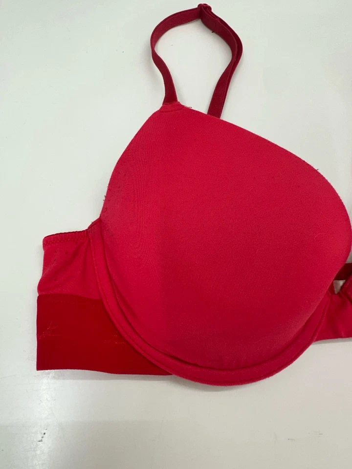 Sujetador ROSA Victorias Secret para mujer 34B rojo Wear Everywhere camiseta ligeramente forrada Foto 2 de 4