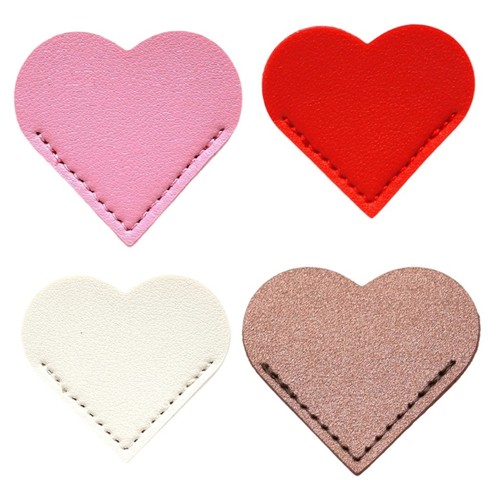 Practical Corner Page Marker Heart Shaped Bookmarks PU Leather Bookmarks - Bild 10 von 14