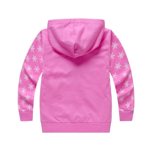 Kids Girls Frozen Elsa Anna Princess Hooded Coats Zip Hoodies Jacket Sweatshirt´ - Picture 5 of 9