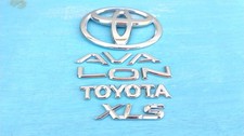 2005 - 2010 TOYOTA AVALON XLS OEM CHROME REAR TRUNK LID EMBLEM SET LOGO BADGE