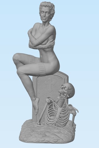 Return Of The Living Dead - TRASH- 3d Resin Model figure - Punk Girl Zombie - Picture 2 of 5