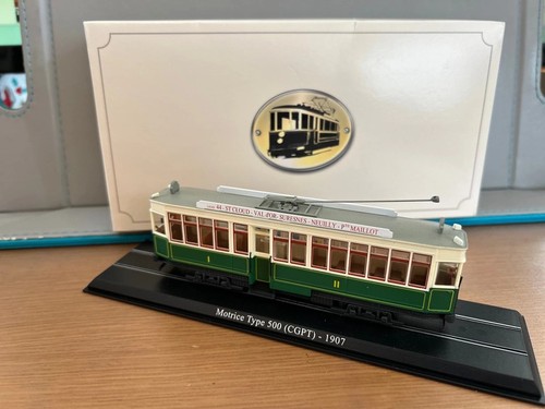 Atlas Editions trams of the World 1:87 Motrice Type 500 CGPT tram 1907 boxed - Picture 1 of 11