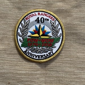 Vintage Royal Rangers 40th Anniversary POW-WOW 1970-2010 Badge
