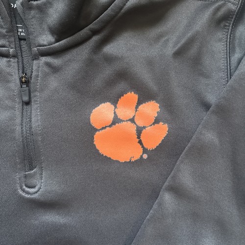Chaqueta Nike Dri-fit Clemson Tigers Ligera 1/4 Cremallera Juvenil Talla M Gris - Imagen 2 de 3