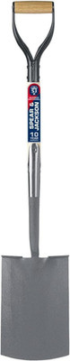 Neverbend Professional Treaded Digging Spade   Heavy-Duty Forged Carbon Steel Ga