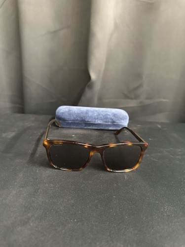 Gucci Polarized Brown Square Men's Sunglasses GG0381S 007 57 GG0381S 007 57 - Picture 2 of 5