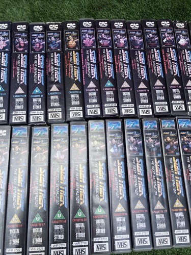 Star Trek The Next Generation - Series VHS - 67 Tapes - Picture 5 of 7