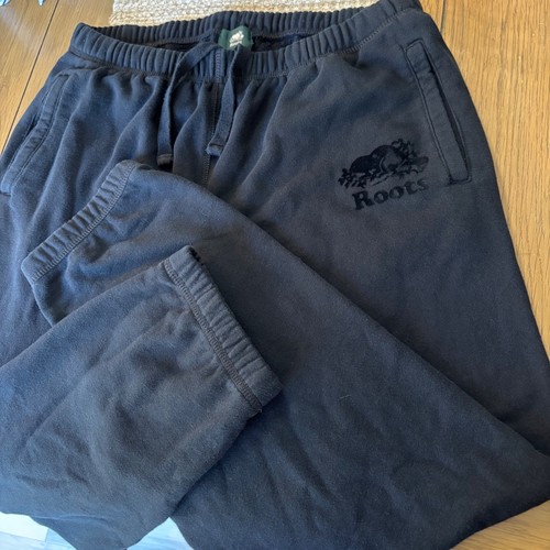 Roots Canada Damen Schwarz Original Organic Sweatpants Jogginghose Medium Beaver - Bild 3 von 10