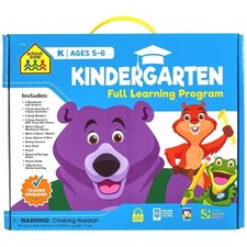 School Zone - Kindergarten Full Learning Program - Ages 5-6 Workbooks Flash C...