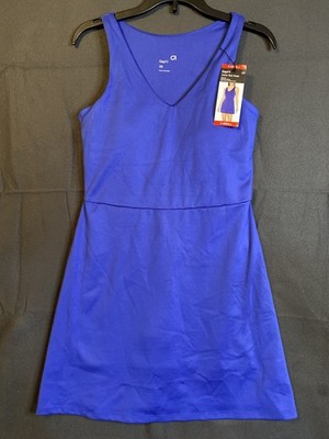 Gap Fit NWT Active Tank Dress With Pockets Blue Womens XS $69.95
