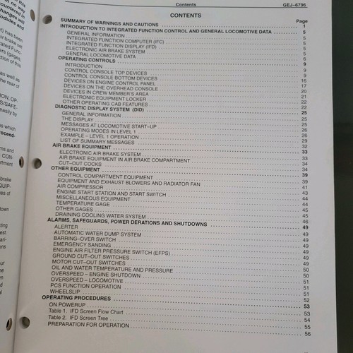 GE AC4400CW Locomotive Operating Manual Original CP Rail 1997 GEJ-6776A - Picture 2 of 4