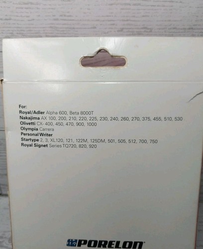 NIB Porelon Correctable Ribbon Royal/Adler Alpha 600 2-pack Item 11473 Black - Picture 3 of 4