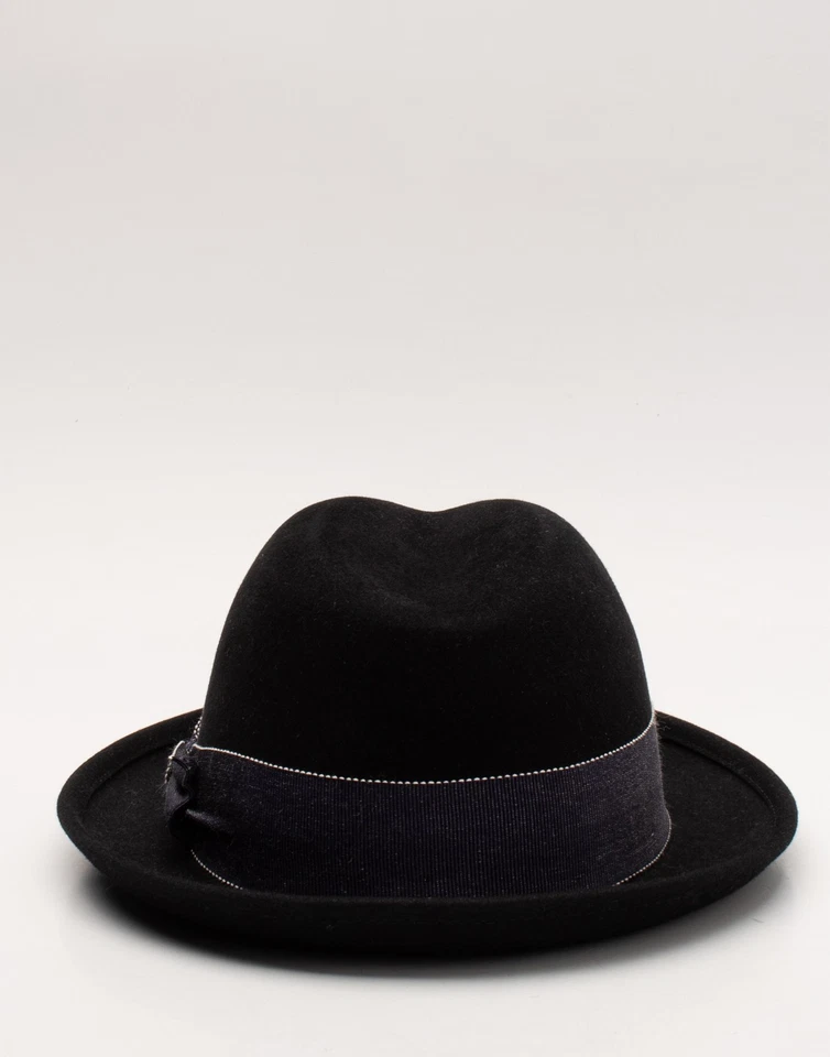 RRP€650 MAISON MICHEL Rabbit Felt Trilby Hat Size M HANDMADE in France - Image 3 of 4
