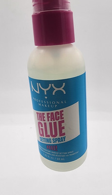 NYX PROFESSIONAL MAKEUP The Face Glue Setting Spray, Transfer-Resistant clear
