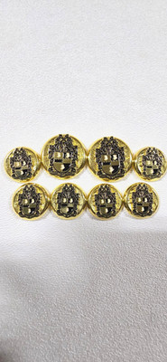 ALPHA PHI ALPHA Fraternity  Custom Buttons for blazers in Gold color 8 Buttons