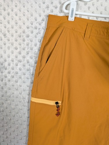 Rei Co-op Pants Men's 42x32 Trailmade Lightweight Nylon Hiking Outdoor Yellow - Afbeelding 2 van 14