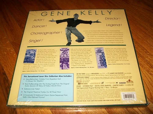 THE GENE KELLY COLLECTION 4-Laserdisc BOXED SET DELUXE COLLECTOR'S EDITION NEW! - Picture 2 of 2
