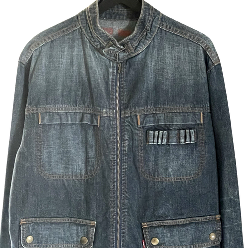 Levis Jean Jacket Limited Edition Mens Size M Moto Biker 2005? - Picture 2 of 10