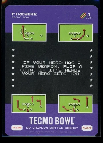 2026 Bo Jackson Battle Arena Tecmo Bowl Plays #PL159 Firework