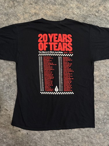 Hawthorne Heights 20 Years Of Tears T Shirt see measurements - Picture 2 of 4