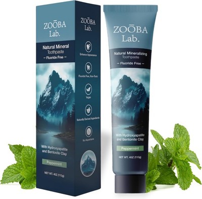 Natural Fluoride Free Toothpaste with Hydroxyapatite Remineralizing... 