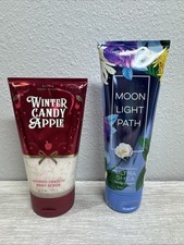 Bath and Body Works Moonlight Path Body Cream & Whipped Confetti Body Scrub Lot