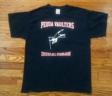 Gilden Graphic Tee Men Large Ultra Cotton Blue 