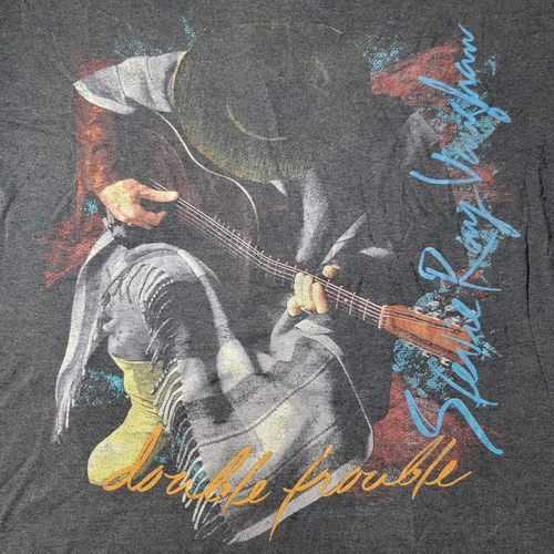 Vintage 1989 In Step Tour Stevie Ray Vaughan Double Trouble T-Shirt Brockum XL - Picture 2 of 11
