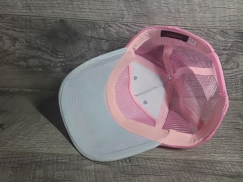 RAR! Von Dutch Truckermütze blau Cord/rosa USA mit Strass Druckknopflasche  - Bild 6 von 7