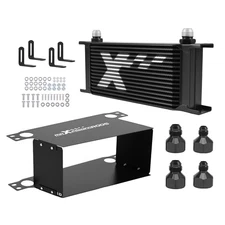 16-Row Oil Cooler Kit with AN10 Fitting for Universal Vehicle Installation