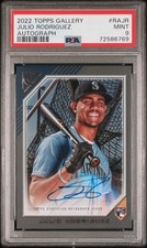 2022 TOPPS GALLERY GALLERY AUTOS #RAJR JULIO RODRIGUEZ PSA 9 AUTO