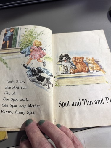 Vtg. Basic Reader Children’s Book We Work and Play 1946-47 Edition Dick & Jane - Picture 2 of 5