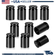 10 Pcs Bullet Shaped Valve Stem Caps Aluminum Alloy Universal Tire Valve Caps B