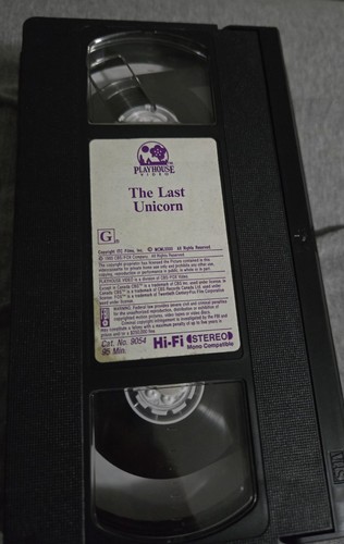 The Last Unicorn 1985 VHS - No Original Case - Picture 2 of 2