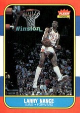 1986-87 Fleer Basketball #78 Larry Nance Rookie Card RC NM-Mint+. rookie card picture
