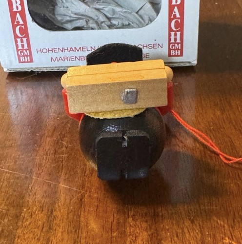 STEINBACH Germany Black Smith Wood Christmas Tree Ornament TAG 3.5” Metal Worker - Picture 5 of 5