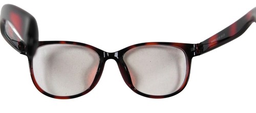 Vooglam Women's Eyeglass Frames Brown fashionable - Rectangle with Case NEW - Picture 3 of 3
