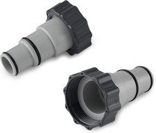 Intex Replacement Hose Adapter A w/Collar for Threaded 8 Inch, Gray 