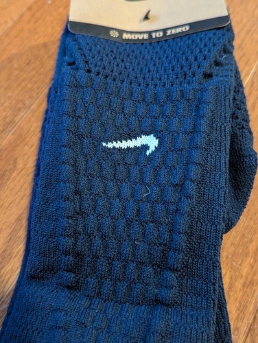 Nike Unicorn 2 Pair Pack Move To Zero Crew Socks Navy Blue Medium 6-8 PAB543-905 - Picture 2 of 5