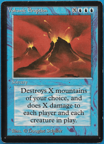 Volcanic Eruption Beta PLD Blue Rare MAGIC GATHERING CARD (ID# 500796) ABUGames - Picture 1 of 2