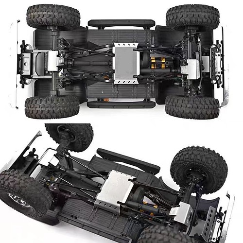 Stainless Steel Guard Plate Chassis Armor For 1/10 FMS FCX10 K5 RC Car Upgrade - Picture 2 of 7