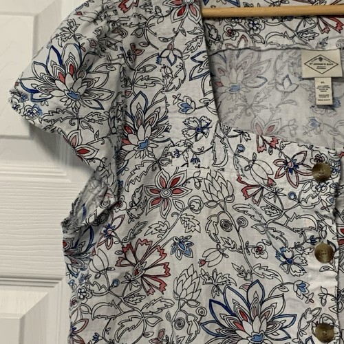 St Johns Bay Mujer Cuello Cuadrado Corbata Cintura Estampado Floral XL - Imagen 4 de 8