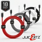 JuicEBitz® Extra Long USB typu C na USB typu C Szybkie ładowanie Kabel ładujący Przewód