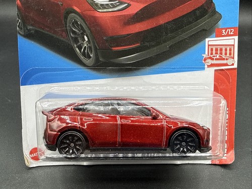 2023 Hot Wheels Red Edition TESLA MODEL Y 3/12 sehr schön ansehen - Bild 2 von 3