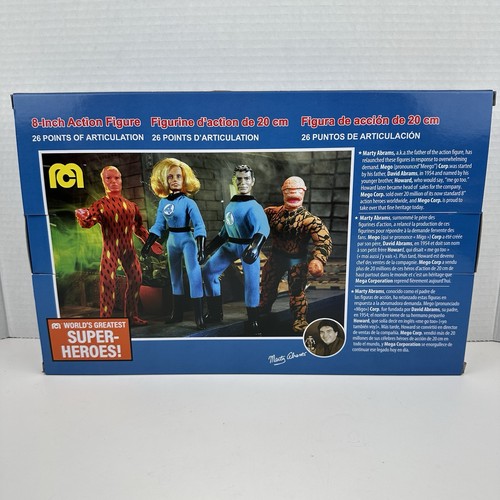 Figuras de acción Parques Disney 2024 Mego Marvel Fantastic Four 4 piezas 8" en mano - Imagen 2 de 9