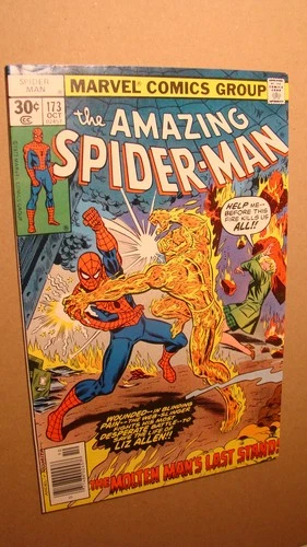 AMAZING SPIDER-MAN 173 *NM 9.4* VS MOLTEN MAN MARVEL COMICS